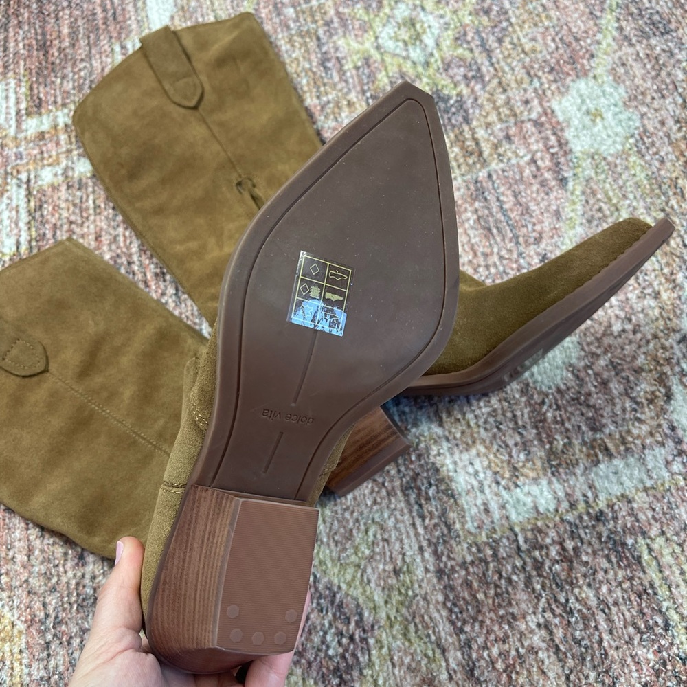 NEW Dolce Vita Regy Suede Western Boots Size 7 - Picture 11 of 14
